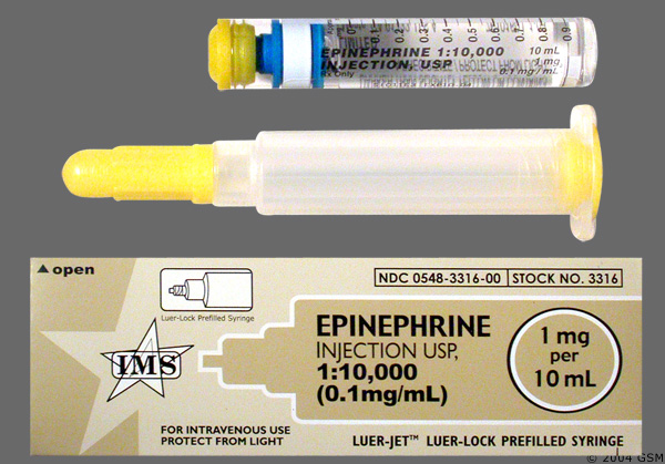 Greater Miami Valley EMS Council Virtual Drug Bag Epinepherine